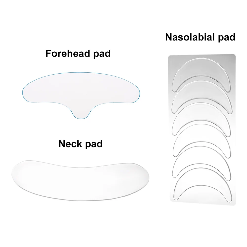 Носогубная подушечка против морщин+ подушечка на лоб+ подушечка на шею, силиконовый многоразовый пластырь для ухода за кожей, удаляет морщины, тонкие линии, Наборы инструментов для красоты