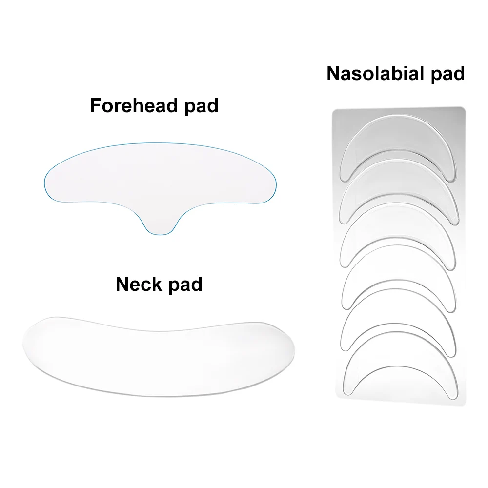 

Anti Wrinkle Nasolabial Pad+Forehead Pad+Neck Pad Silicone Reusable Patch Skin Care Remove Wrinkles Fine Lines Beauty Tool Sets