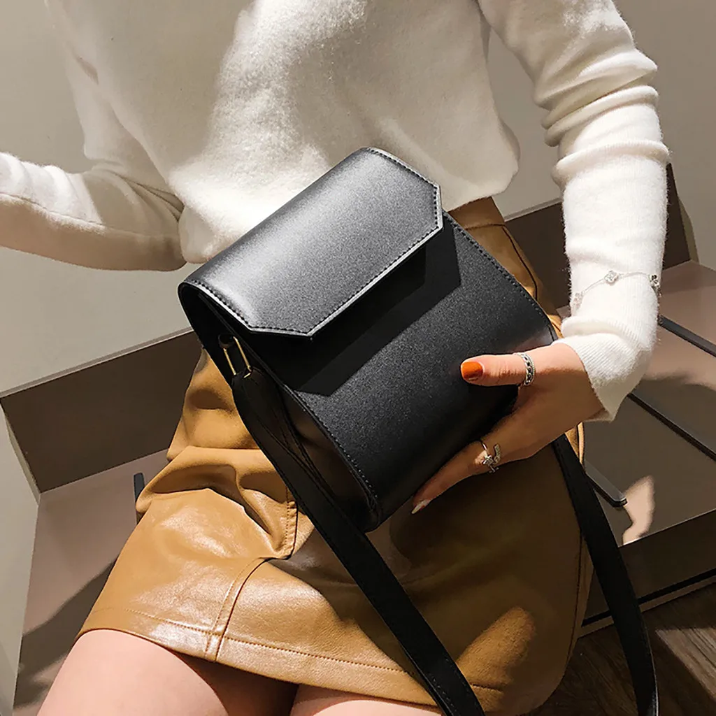 

Molave handbag Women girl Small Square Fashion Chain Shoulder Bag Diagonal Package Solid Cover bag women 2019jan9