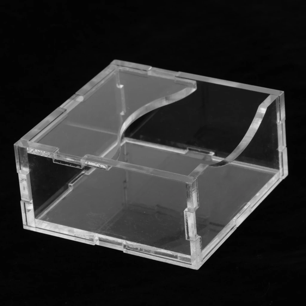 Acrylic Small Pet Hamster Food Water Bowl Feeder Clear Feeding Dish
