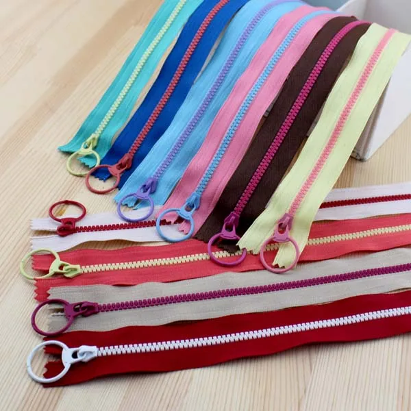 

3# Resin Nylon Zipper Lifting Ring Quoit Zipper Tailor Sewing Tools Garment Accessories Dress,Pillow,Cushion Zipper 40cm 10 pcs