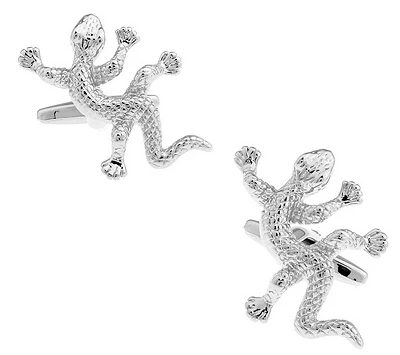 Запонки лошадь дизайн животных серия медведь слон Пингвин кенгуру Орел мужские запонки оптом и в розницу - Окраска металла: gecko