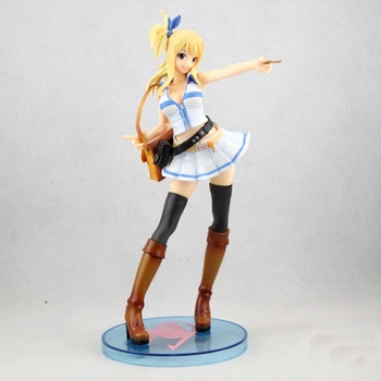 

21cm Fairy Tail Lucy Figure Toy Lucy Heartfilia Anime Collectible Model Toy Gift for Kids