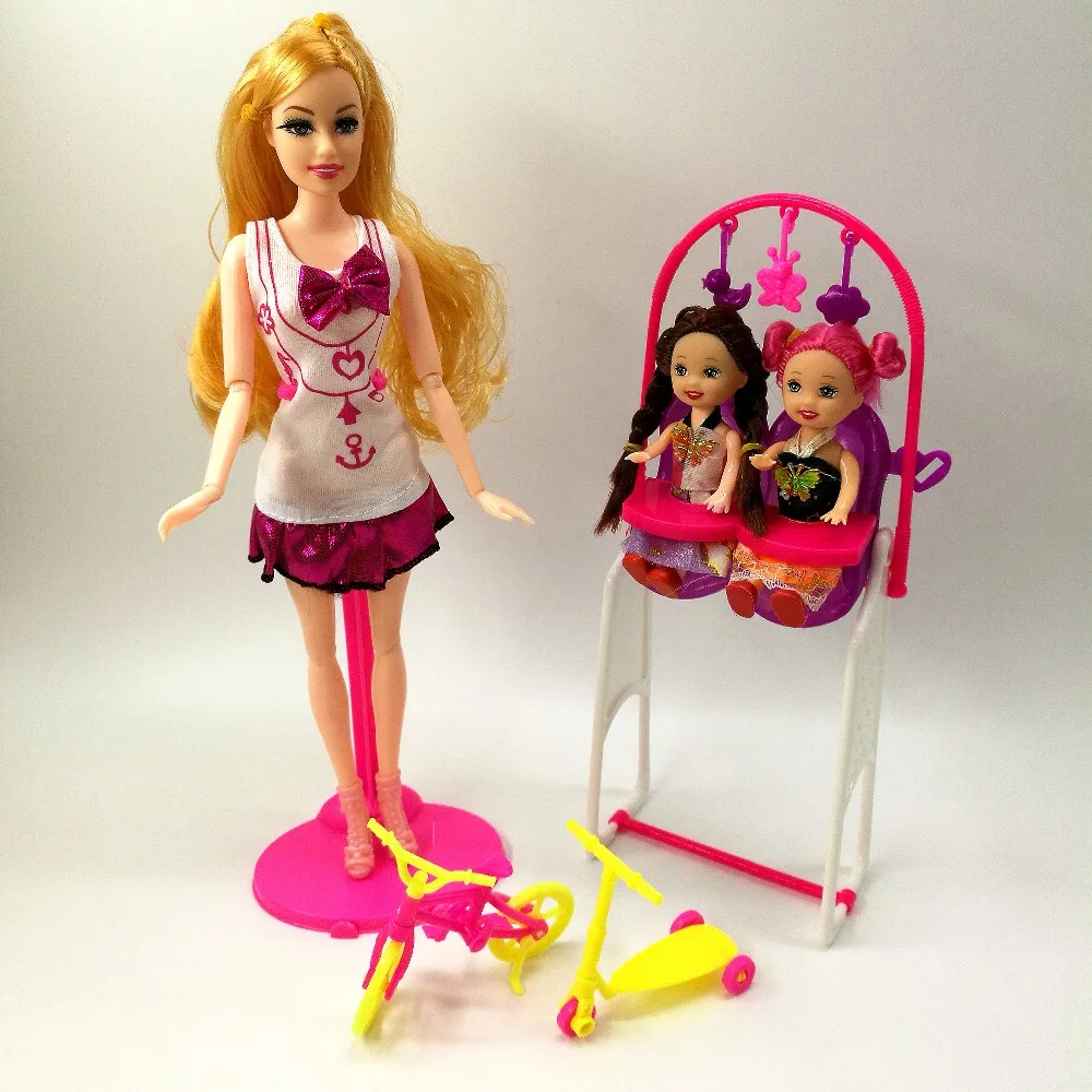 Кукла модница конечная принцесса кукла подарок дети качели игрушка модные аксессуары для Барби bjd кукла игровой дом игрушки для детей