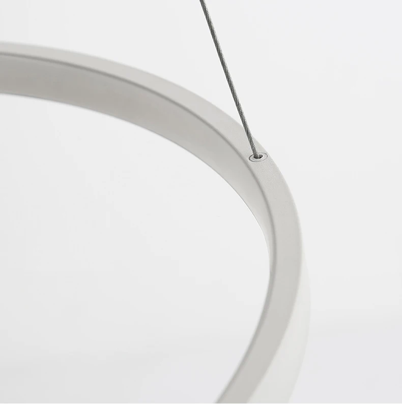 Модное супер тонкий 1,7 см современные люстры круг кольца led люстра светильник для внутреннего светильник ing AC 220V 40 см/50 см/60 см/80 см