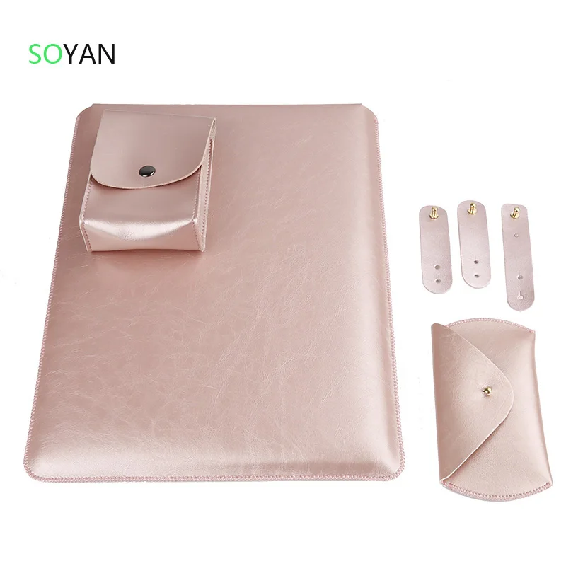 Laptop Sleeve Case Pouch Charger Bag Mouse Case 3pcs Cable Winder