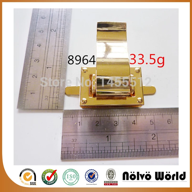 35 25mm briefcase bags gold small turn lock fashion hardware handmade bag accessory locks
