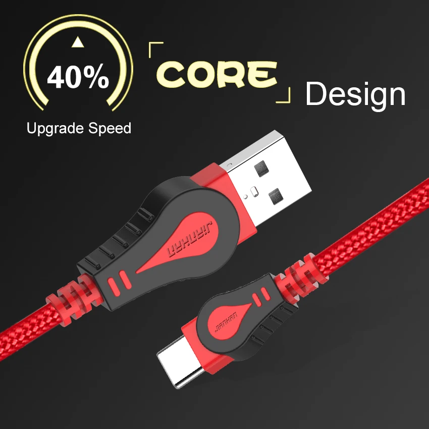 Кабель JianHan USB Type C 4 упаковки 0 5 м/1 м/2 м 2 3 1 шнур для быстрой зарядки и передачи