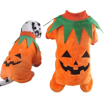 

2019 New Halloween Pet Costume Creative Cute Pumpkin Pet Apparel Dog Costume Dog Clothes Novelty Funny Pet Party Cosplay Apparel