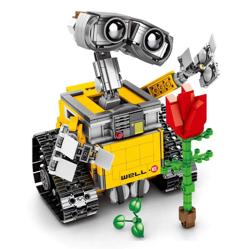 Günstig WALL E Robot Abbildung Bausteine Ziegel Modell Spielzeug Kompatibel mit 16003 LGset Technik 21303