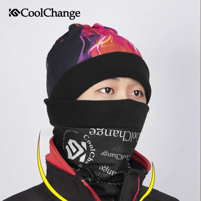 Buy 2 Gift 1CoolChange Cycling Bandana Windproof Winter Sports Bicycle Headscarf Thick Neck Warmer Bandanas MTB Bike Equipments