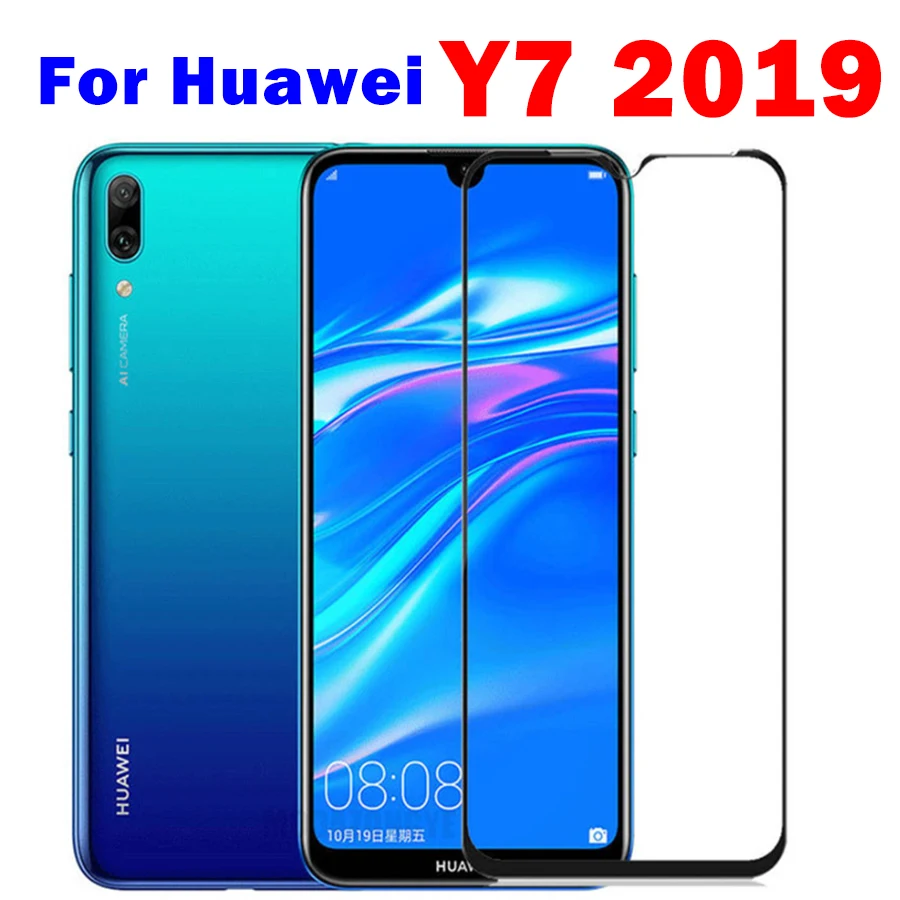 Защитное стекло для huawei y7, защитное стекло hauwei huavei y7pro 7y y 7 y y7 pro, закаленное стекло для передней панели телефона trem