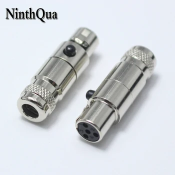 

1pcs Mini XLR 4 Pin Female jack Small XLR 4P Audio Socket Metal Microphone Connector MIC Adapter for OD5mm Cable