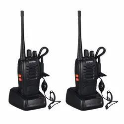 2 шт. Baofeng BF-888S Walkie Talkie 5 Вт ручной двухстороннее радио bs F 888 S UHF 400 мГц частота портативный CB радио Communicator