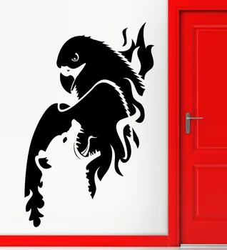 

Wall Sticker Vinyl Decal Eagle Bird Wolf Predator Animal Cool Decor