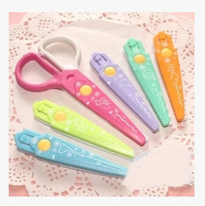 

Paper Cutter Scrapbooking DIY Cute Kawaii Plastic Scissors forKids Office School Supplies Korean Stationery