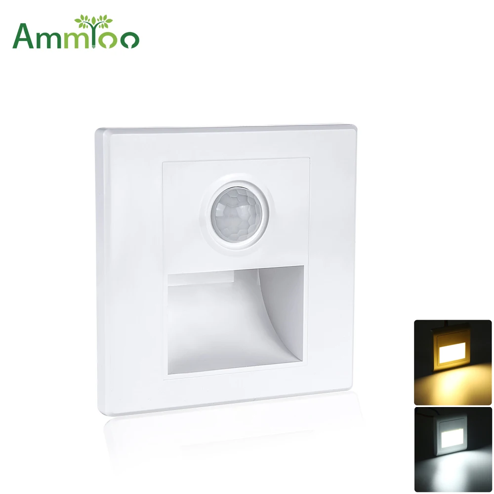 

PIR Motion Sensor Under Cabinet Light Switch On/OFF lampada led Night Light AC 100-265V Energy Saving Emergency Light For Home