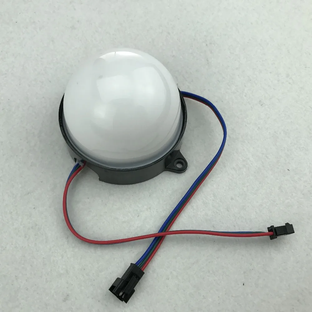 80 мм Диаметр DC24V WS2811 IC IP68 адресуемый 2 88 Вт (12 светодиодов) RGB полный цвет молочный