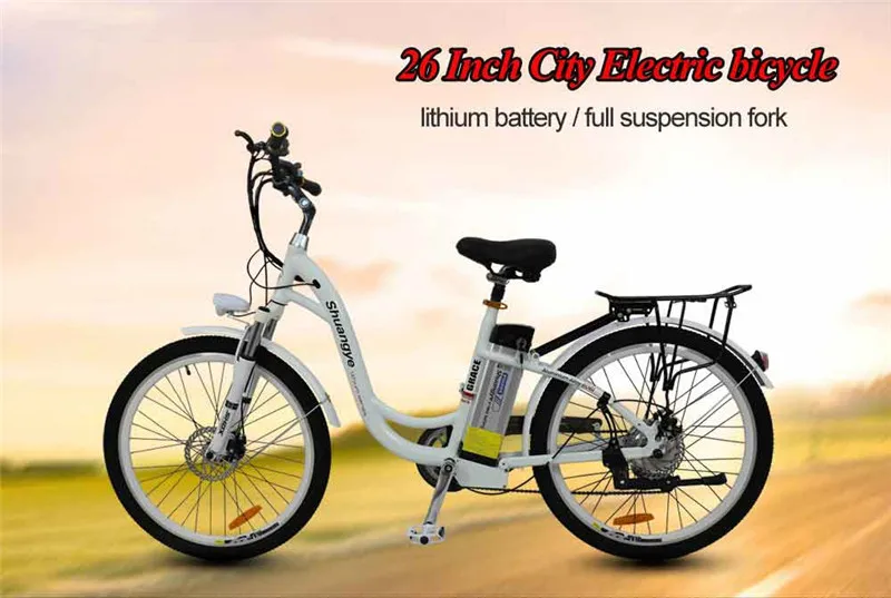 shuangye Электрический городской велосипед 26 дюймов для Северной Америки