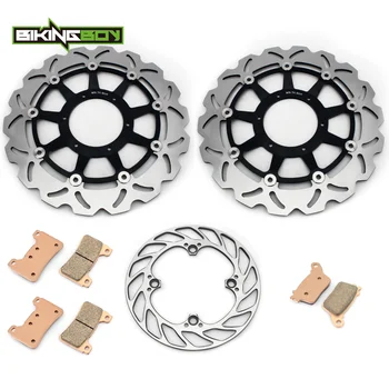

BIKINGBOY Front Rear Brake Discs Disks Rotors Pads For Honda CBR 1000 RR Fireblade RR6 RR7 06 07 2006 2007 CBR1000RR 2006 2007