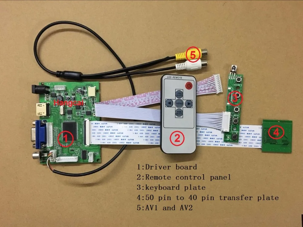 Hsd070ifw1 Hsd080ifw1 7 inch 8 inch lcd screen driver board HDMI+VGA+