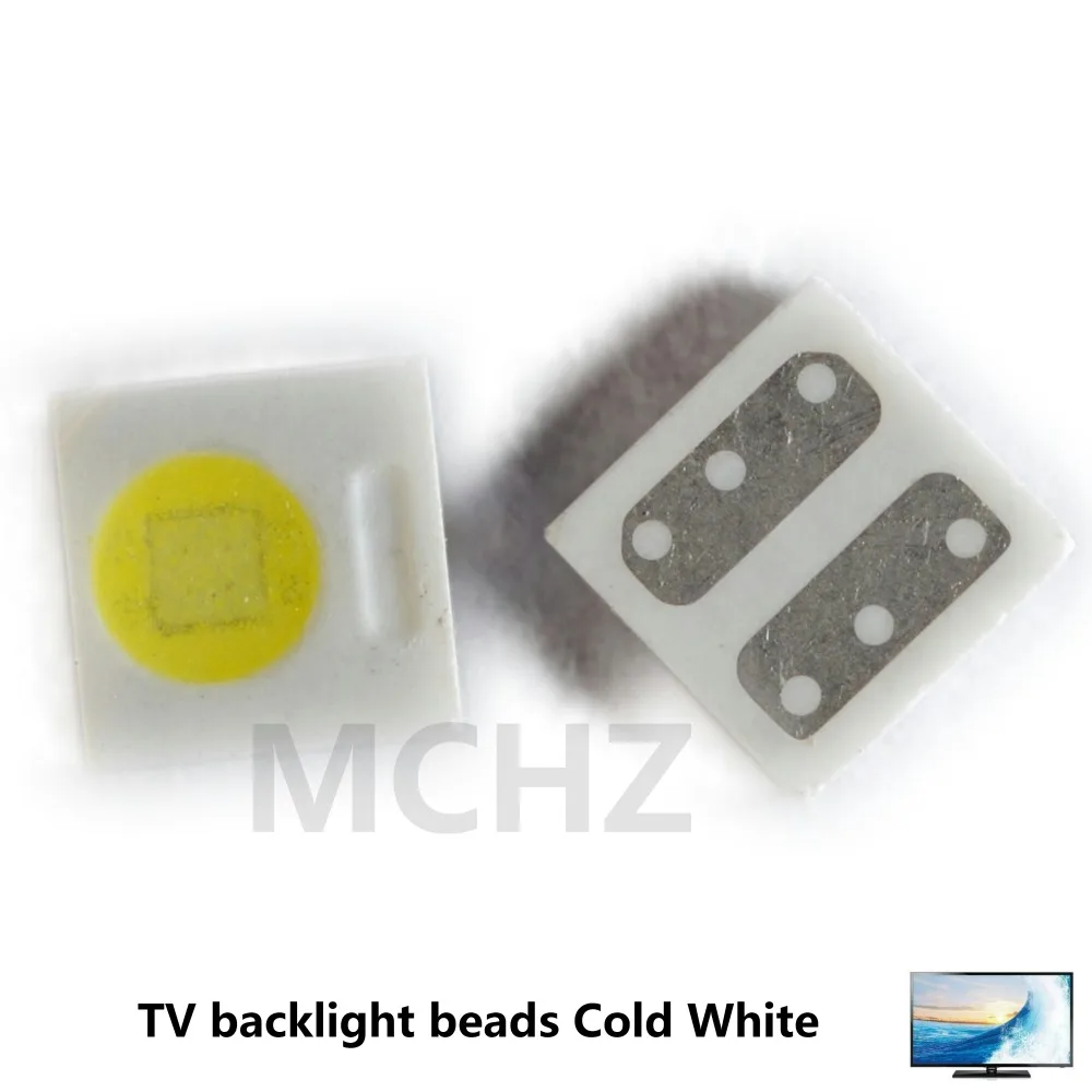 

50pcs EVERLIGHT Lextar AOT LED Backlight High Power LED 1W 3030 2828 3V-3.6v Cool white 230LM TV Application 3030 smd led diode