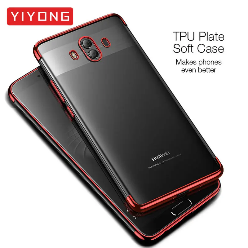 Huawwei Mate 20 10 Pro Чехол из мягкого ТПУ роскошное покрытие прозрачный тонкий чехол для