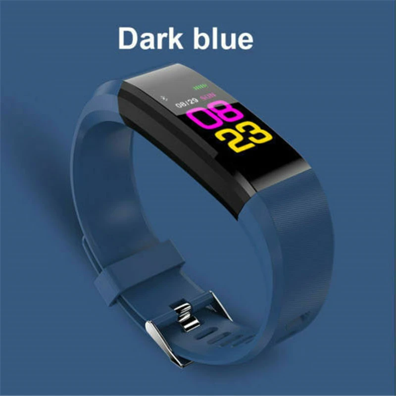 

Sports Pedometer Smart Bracelet ID115 Plus Watch OLED Screen Fitness Running Walking Tracker Heart Rate Pedometer Smart Band