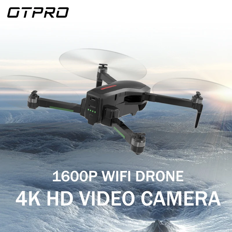 OTPRO CX7 Дрон WI FI с видом от первого лица разрешением 4K 30fps 1080P Камера 3 осевому