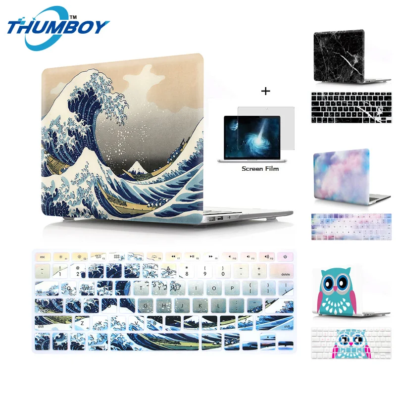 

Laptop Case For Apple MacBook Air Pro Retina 11 12 13 15 case for mac book A1706 1707 1708 inch with Touch bar gift mouse pad