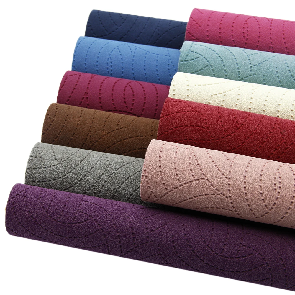 

David accessories 20*34cm Stripe Faux Synthetic Leather Fabric For DIY Hairbow Bag Sewing Crafts Material,1Yc6813