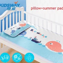 Детская кровать Лето охлаждающий коврик Детские постельные принадлежности детские льняные коврик с искусственной травой Детские спальная Подушка с гречневая подушка