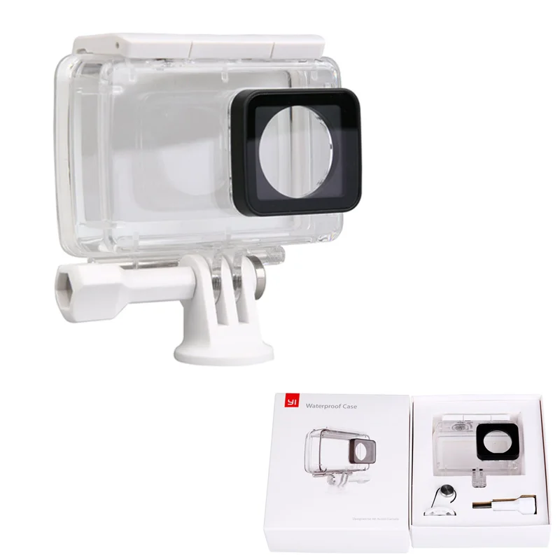 

For original Xiaomi YI 4K Waterproof Case Diving housing +lens cap housing lens cover for Xiaomi YI 4K Action Camera 2