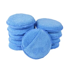 10 pcs Car Ceretta Polacco In Morbida Microfibra Schiuma Applicatore In Spugna di Pulizia Detailing Pad 5″