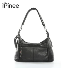 IPinee модная дизайнерская женская сумка, женские сумки из натуральной кожи, сумки, Дамская Портативная сумка на плечо, Офисная Повседневная сумка, сумки