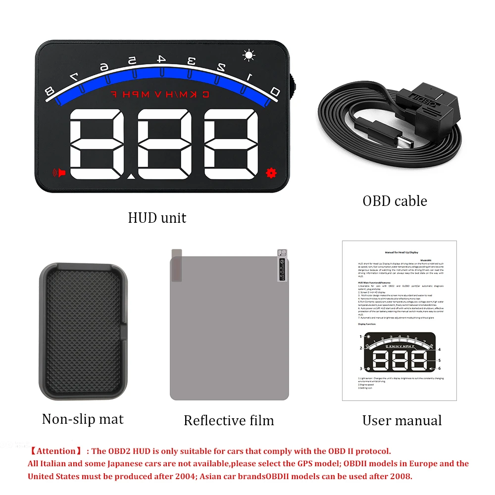 Geyiren m8 автомобильный hud дисплей obd2 ii euobd инструкция на русском