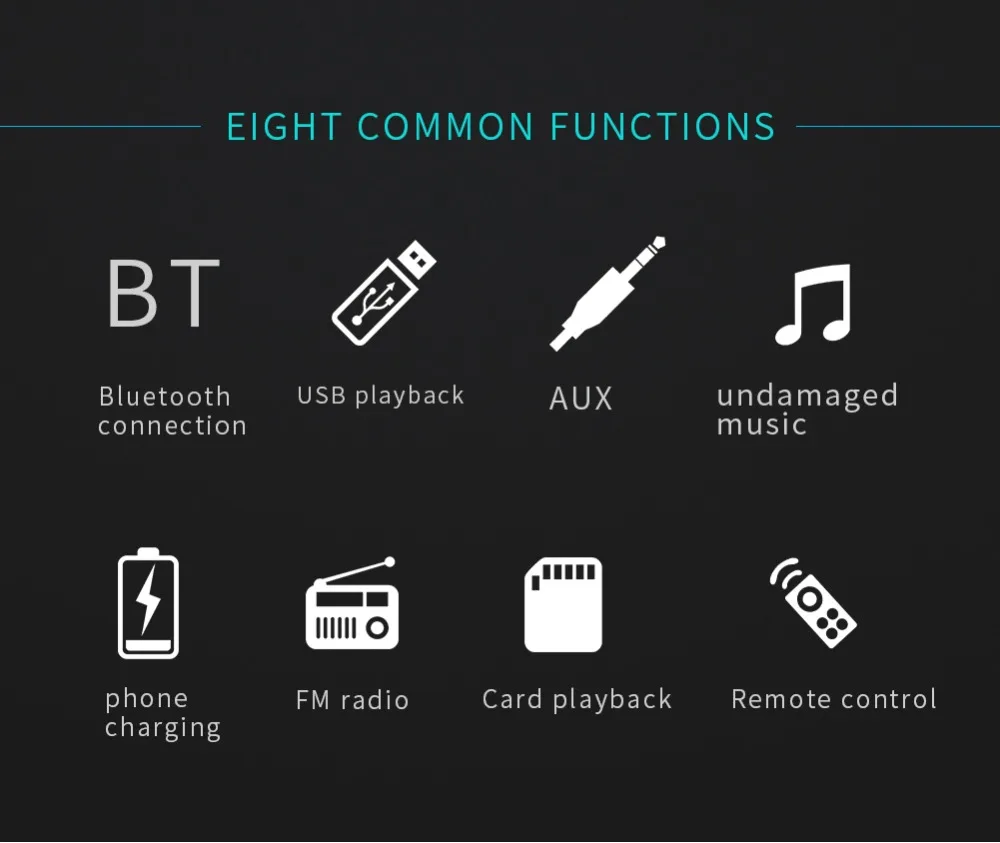 1 Din автомобильный стерео MP3 музыкальный плеер fm-радио Bluetooth 4,0 Поддержка TF карты AUX двойной usb зарядка для iOS/Android 1din Авторадио