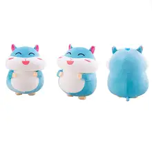 Милый каваи мультфильм плюшевый хомяк Забавные игрушки мягкие куклы, детский подарок 25 см