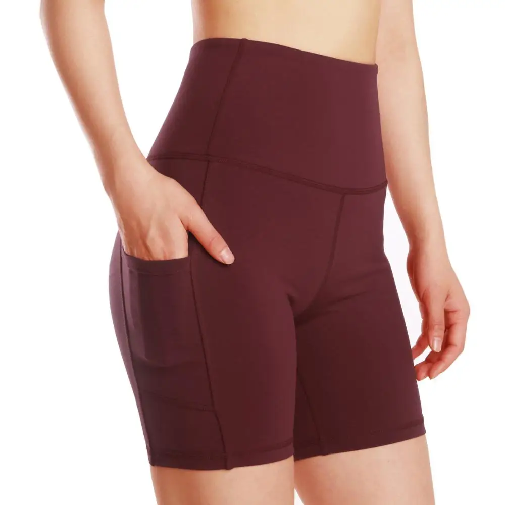 

Women Summer Designer Compression Dry Fit Fitness Workout Exercise Jogger Sports Shorts with Phone Pockets
