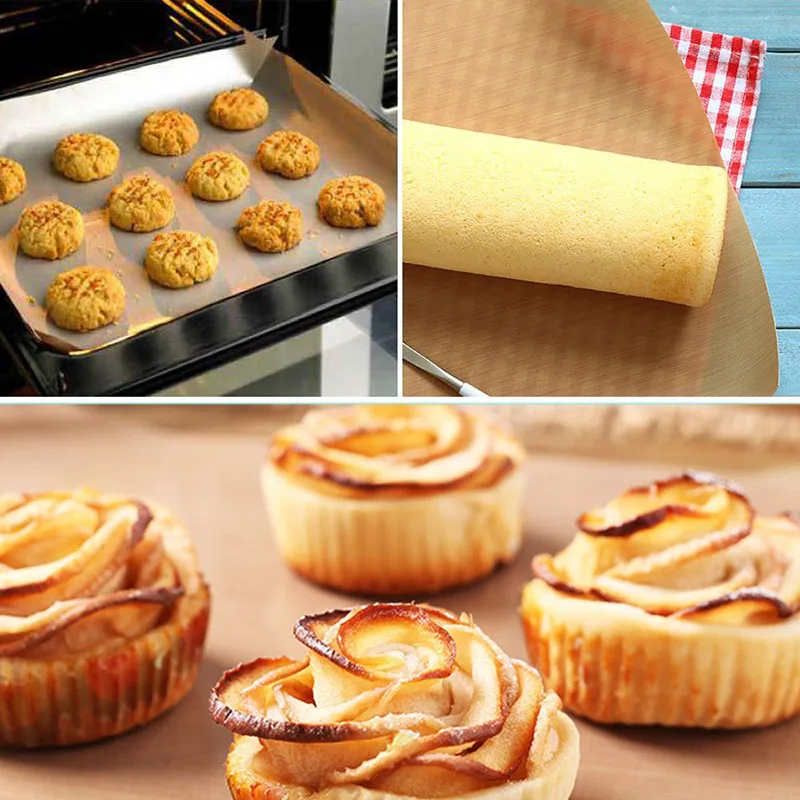 

1Pcs Teflon Sheet 40*50cm, 30x40cm Reusable Resistant Baking Mat Oil-proof Paper Baking Tools for Cakes