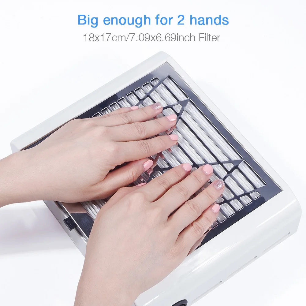 Coletor de pó de Sucção de Unhas para Manicure Máquina de pó de Sucção de Unhas Filtro de pó para Unhas Polonês Manicure Gel 5 High Quality Beleza e saúde