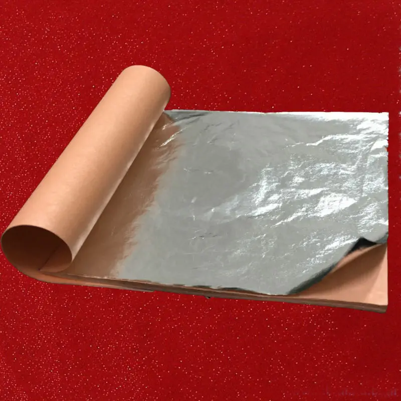 

5sheets per booklet DIY Imitation silver Leaf 14*14CM aluminum foil leaf for gilding free shipping