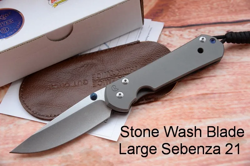 JUFULE Large Sebenza 21 folding S35vn TC4 Titanium handle cleaver Utility fruit camp survive hunt EDC tool kitchen knife - Цвет: Stone Wash