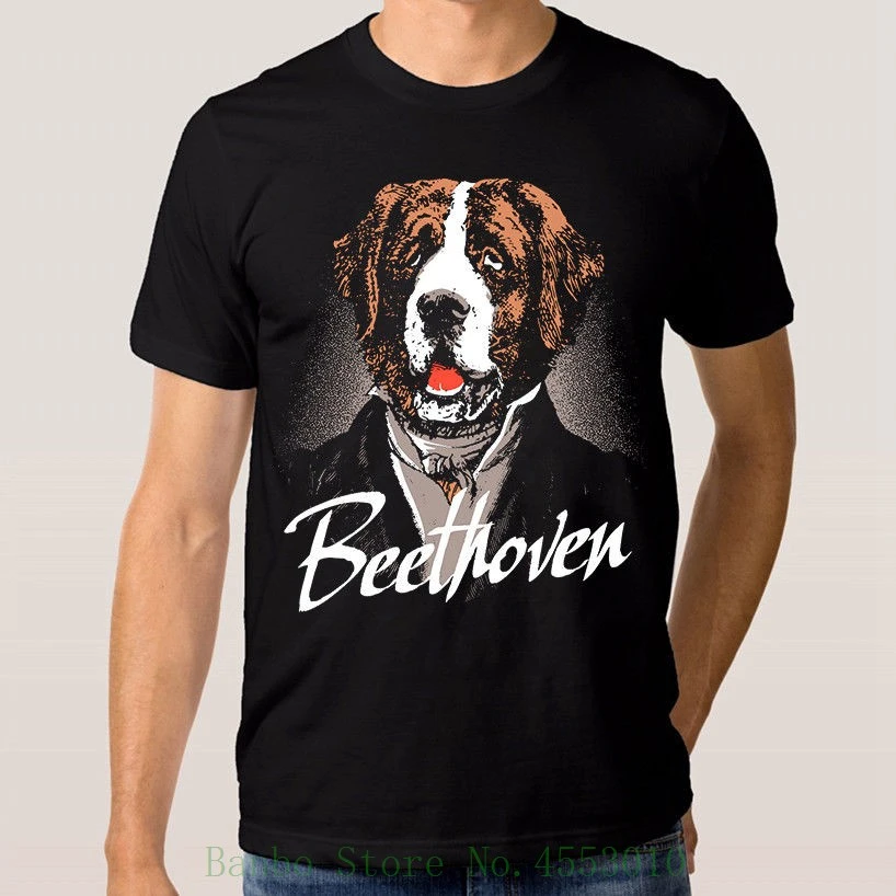 ベートーベン犬 Senbernar 映画 Tシャツメンズレディース新綿 Tシャツ Xs 3xl 半袖ヒップスター Tシャツ Aliexpress
