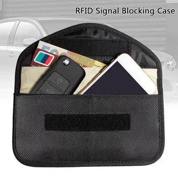 

2019 Newest Hot Car Key Signal Blocker Bag Keyless Fob RFID Blocking Pouch Case Bag Anti hacking Key Wallets