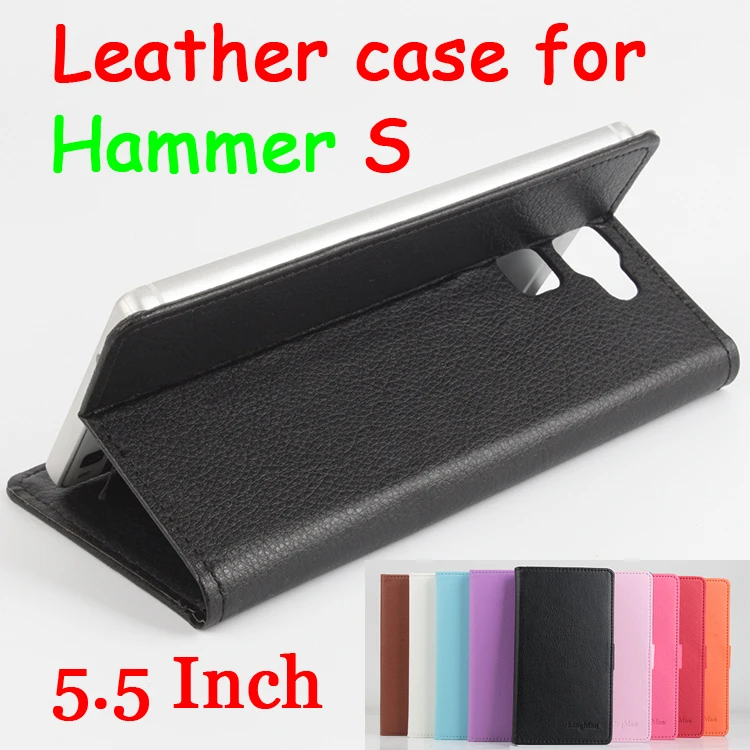Brand Litchi Grain For UMI Hammer S Phone Case Luxury Leather