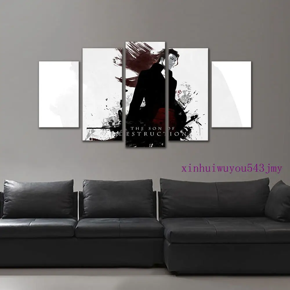 

Large Framed Decor Original BLEACH Aizen Sousuke print decoration canvas in 5 pieces
