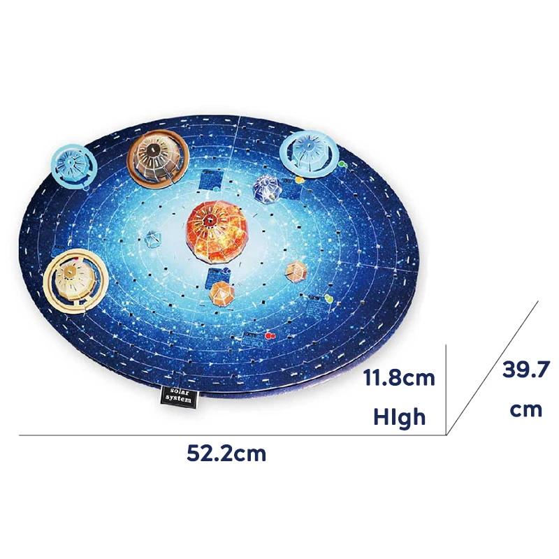 146Pcs Child Assembly Planet Solar System Model Toys DIY Cosmic Desktop Model Space Interest Challenge Toys Cognitive For Kids