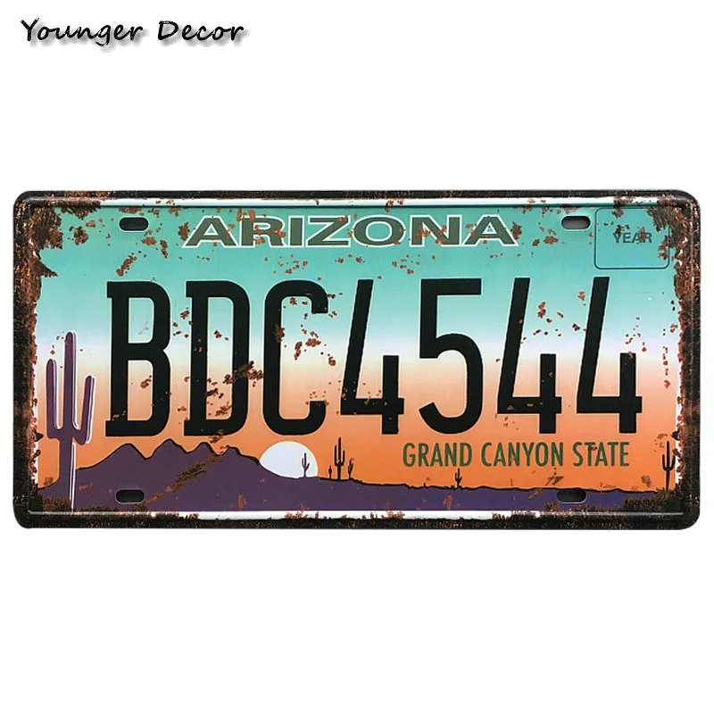 Ретро Colorado автомобильный номерной знак номер GT 3831 металлический плакат винтажная вывеска Бар Кафе Гараж Декор стен для дома Миннесота Аризона оловянные знаки YA007 - Цвет: SKU0051