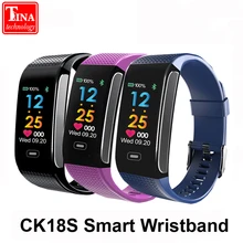 CK18S умный Браслет кровяное давление монитор сердечного ритма часы фитнес-трекер Браслет трекер активности Смарт-браслет